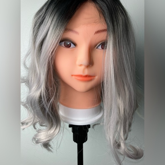 Grey Wig Gray Wig Lace Front Wig - Picture 8 of 9